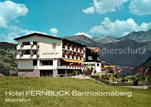 AK / Ansichtskarte Bartholomaeberg_Vorarlberg Hotel Fernblick Montafon Bartholomaeberg Vorarlberg