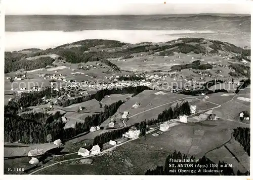 AK / Ansichtskarte St_Anton_Altstaetten mit Oberegg und Bodensee Fliegeraufnahme St_Anton_Altstaetten