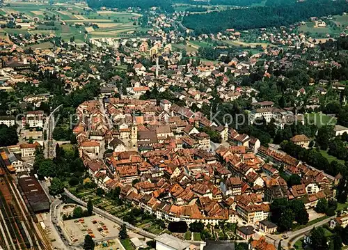 AK / Ansichtskarte Zofingen Fliegeraufnahme Altstadt Zofingen