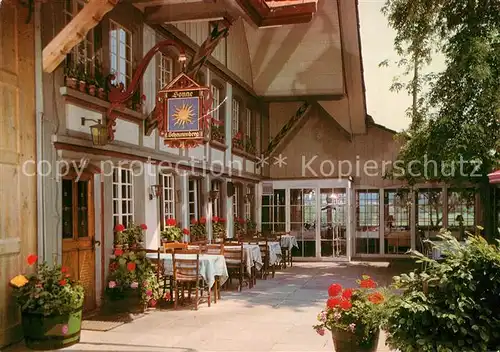 AK / Ansichtskarte Scheunenberg_Lyss Restaurant Sonne Scheunenberg Lyss
