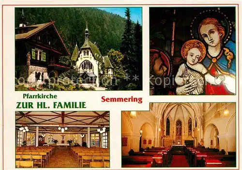 AK / Ansichtskarte Semmering_Niederoesterreich Pfarrkirche zur heiligen Familie Semmering