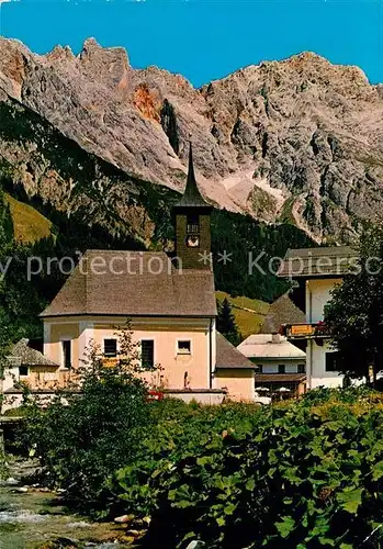 AK / Ansichtskarte Hinterthal mit Wildarlmkirchl und Brandhorn Hinterthal