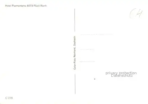 AK / Ansichtskarte Flueeli Ranft Hotel Paxmontana Flueeli Ranft