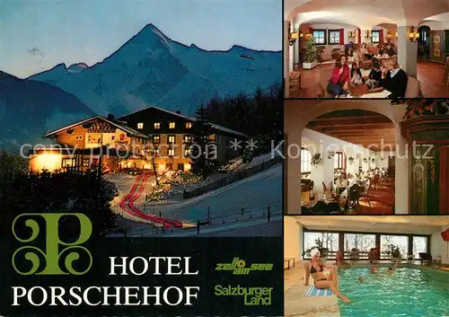 AK / Ansichtskarte Zell_See Hotel Porschehof Gastraeume Hallenbad Zell_See