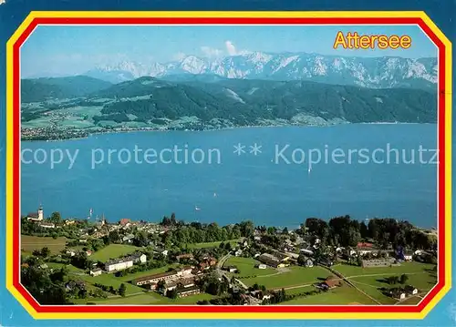 AK / Ansichtskarte Attersee Fliegeraufnahme Attersee