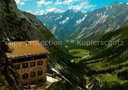 AK / Ansichtskarte Karwendelhaus Panorama Karwendelhaus
