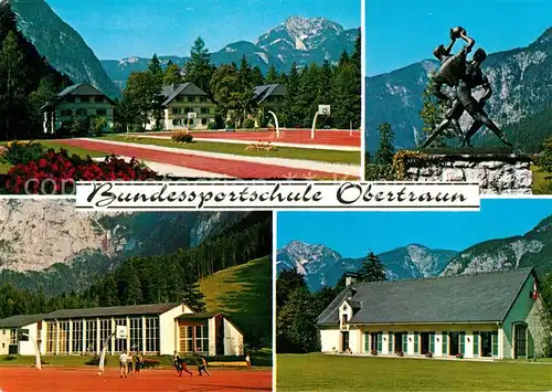 AK / Ansichtskarte Obertraun Unterkunftshaeuser Speisesaal Sporthalle Obertraun