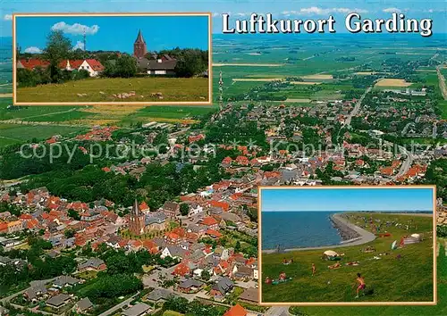 AK / Ansichtskarte Garding Fliegeraufnahme Strand  Garding