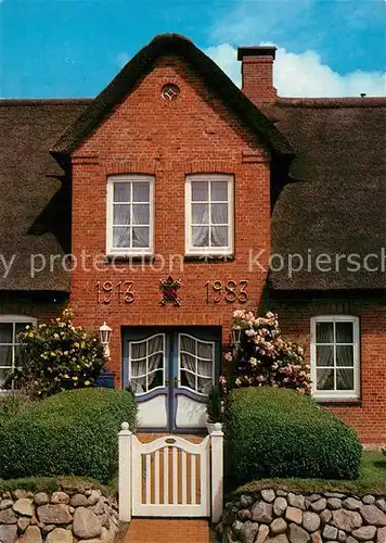 AK / Ansichtskarte Insel_Foehr Friesenhaus Insel_Foehr