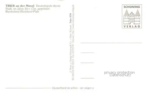 AK / Ansichtskarte Trier Kaiserthermen Porta Nigra Kurfuerstliches Palais Trier