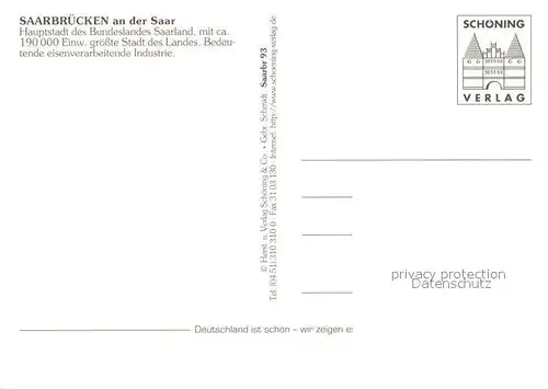 AK / Ansichtskarte Saarbruecken Schloss Rathaus Brunnen  Saarbruecken