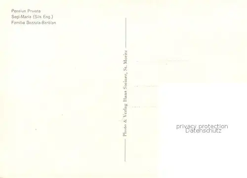 AK / Ansichtskarte Segl_Maria Pension Privata Kirche Alpen 