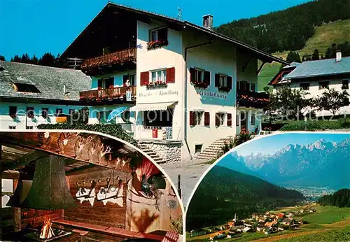 AK / Ansichtskarte Wahlen_Toblach Gaestehaus Kiebacher Grill Landschaftspanorama Alpen 