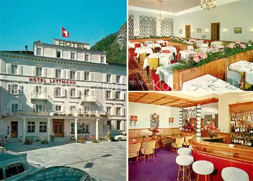 AK / Ansichtskarte Bad_Ragaz Hotel Lattmann Restaurant Bar Bad_Ragaz