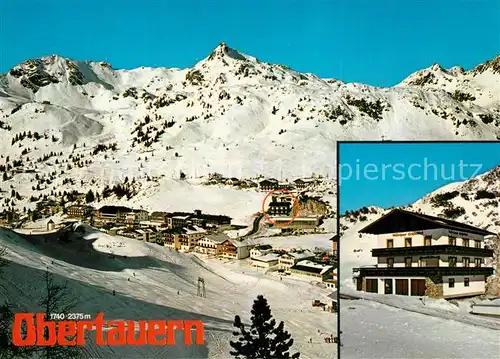 AK / Ansichtskarte Obertauern Gaestehaus Schoenblick Panorama Wintersportplatz Alpen Obertauern