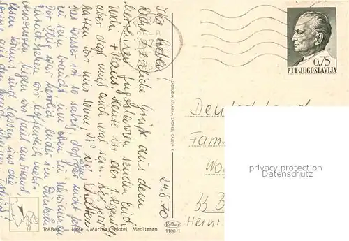 AK / Ansichtskarte Rabac_Kroatien Hotel Marina Hotel Rabac Kroatien