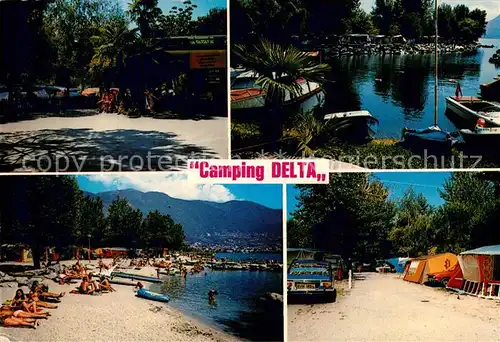 AK / Ansichtskarte Locarno_TI Camping Delta Lago Maggiore Locarno_TI