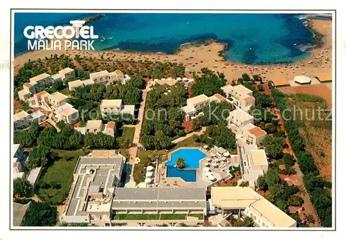 AK / Ansichtskarte Malia Grecotel Hotelanlage Malia Park Strand Fliegeraufnahme Malia
