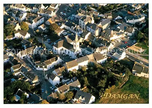 AK / Ansichtskarte Damgan Eglise Notre Dame de Bonne Nouvelle vue aerienne Damgan