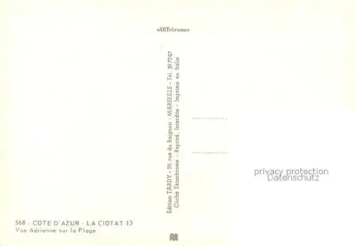 AK / Ansichtskarte La_Ciotat Plage Cote d Azur vue aerienne La_Ciotat