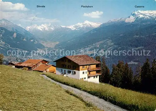 AK / Ansichtskarte Pany Erholungsheim Eben Ezer mit Blick ins Praettigau Alpenpanorama Pany