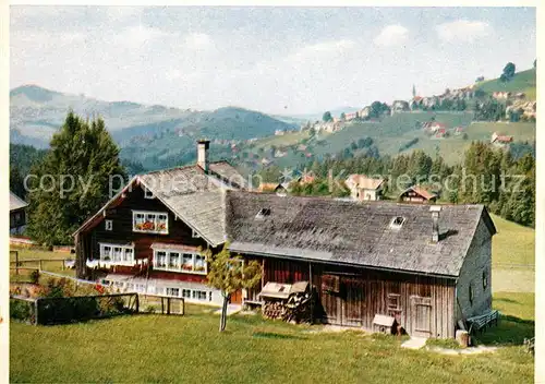 AK / Ansichtskarte Heiden_AR Appenzellerhaus Schweizer Wandkalender 1956 Heiden_AR