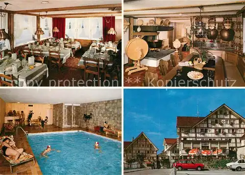 AK / Ansichtskarte Stein_AR Landgasthof Ochsen Restaurant Hallenbad Stein_AR