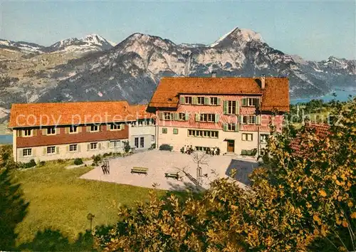AK / Ansichtskarte Filzbach Ferienheim vom Blauen Kreuz Alpenpanorama Filzbach