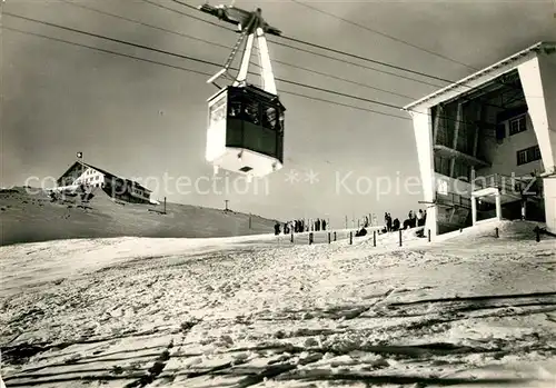 AK / Ansichtskarte Ebenalp Berggasthaus Bergbahn Wintersportplatz Alpen Ebenalp