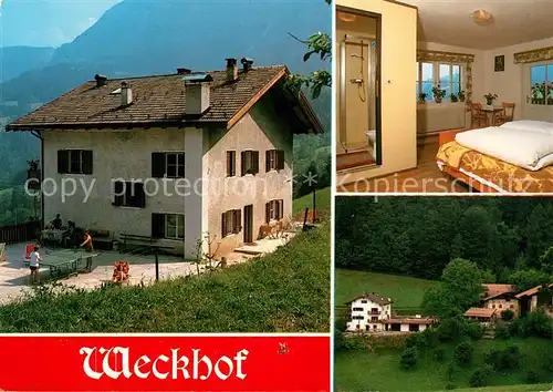 AK / Ansichtskarte Tisens_Merano_Suedtirol Weckhof Gaestehaus Pension Fremdenzimmer Tisens_Merano_Suedtirol