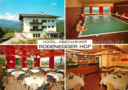 AK / Ansichtskarte Rodeneck_Italien Hotel Restaurant Rodenegger Hof Hallenbad Rodeneck Italien