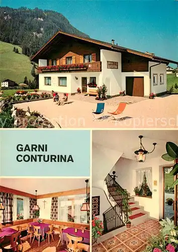 AK / Ansichtskarte Santa_Cristina_Groeden Garni Hotel Conturina Treppenaufgang Santa_Cristina_Groeden