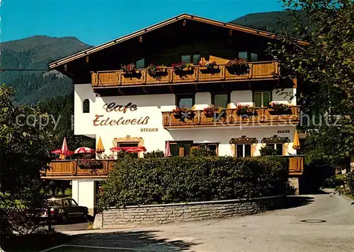 AK / Ansichtskarte Fuegen Terrassencafe Edelweiss Pension Gaestehaus Fuegen