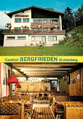 AK / Ansichtskarte Eichenberg_Vorarlberg Gasthof Bergfrieden Gastraum Eichenberg Vorarlberg