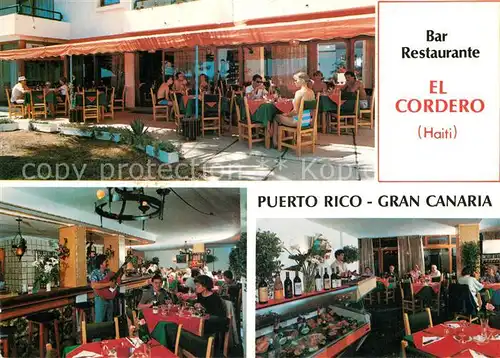 AK / Ansichtskarte Puerto_Rico_Gran_Canaria Bar Restaurante El Cordero Puerto_Rico_Gran_Canaria