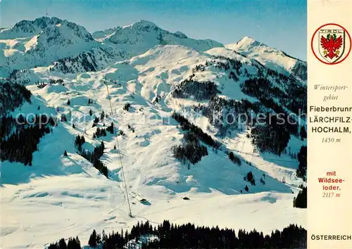 AK / Ansichtskarte Fieberbrunn_Tirol Laerchfilz Hochalm Fliegeraufnahme Fieberbrunn Tirol