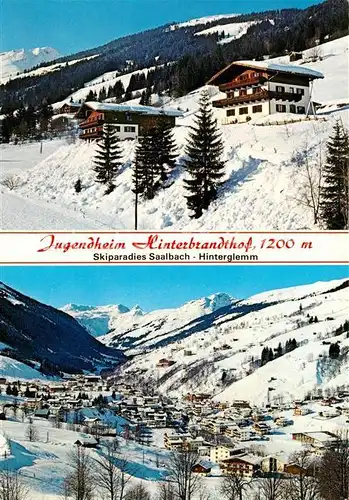 AK / Ansichtskarte Hinterglemm_Saalbach Jugendheim Hinterbrandthof Skigebiet Saalbach Hinterglemm_Saalbach