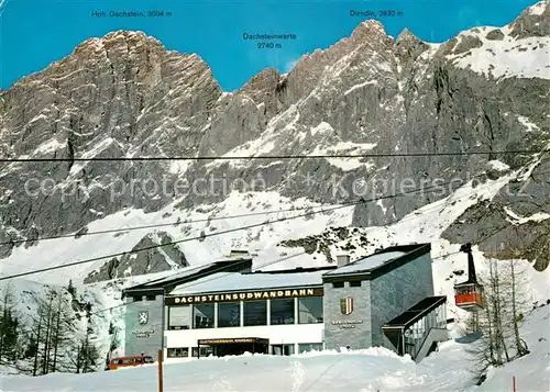 AK / Ansichtskarte Ramsau_Dachstein_Steiermark Talstation der Dachsteinsuedwandbahn Ramsau_Dachstein