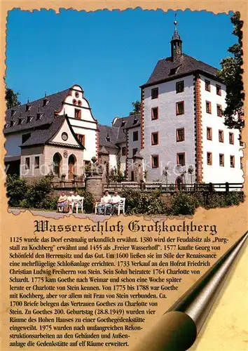 AK / Ansichtskarte Grosskochberg Wasserschloss Chronik Grosskochberg