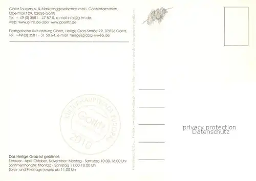 AK / Ansichtskarte Goerlitz_Sachsen 500 Jahre Heiliges Grab Goerlitz Sachsen