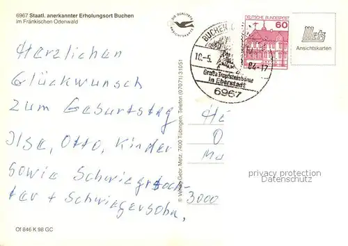 AK / Ansichtskarte Buchen_Odenwald  Buchen Odenwald