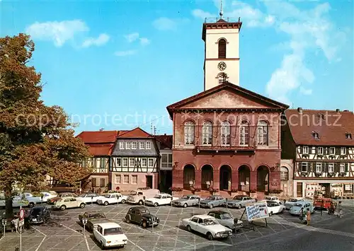 AK / Ansichtskarte Seligenstadt_Hessen Marktplatz Rathaus Seligenstadt_Hessen