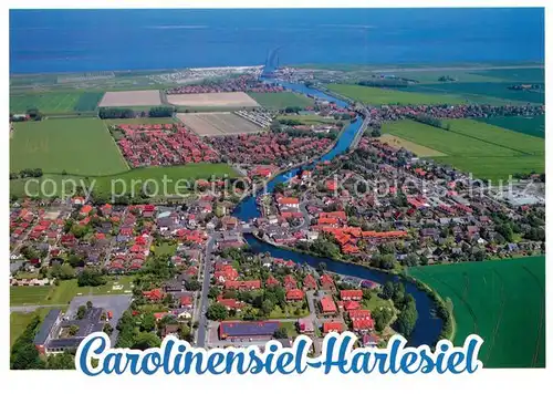 AK / Ansichtskarte Carolinensiel Harlesiel_Ostfriesland Fliegeraufnahme Carolinensiel Harlesiel