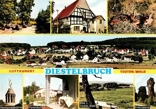 AK / Ansichtskarte Diestelbruch Externsteine Hermannsdenkmal  Diestelbruch