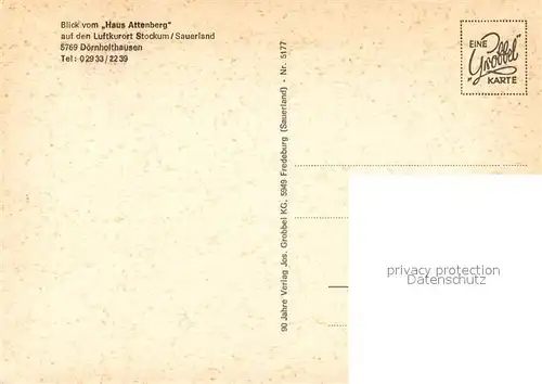 AK / Ansichtskarte Stockum_Sauerland  Stockum_Sauerland