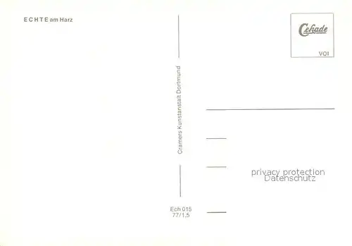 AK / Ansichtskarte Echte  Echte