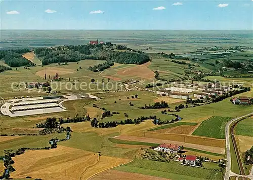 AK / Ansichtskarte Bogen_Niederbayern Fliegeraufnahme Bogenberg Bundeswehrkaserne Bogen Niederbayern