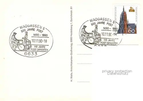 AK / Ansichtskarte Wadgassen Freibad Kirche Wadgassen