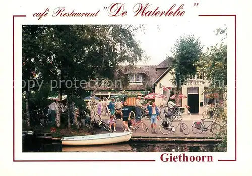 AK / Ansichtskarte Giethoorn Cafe Restaurant De Waterlelie Giethoorn