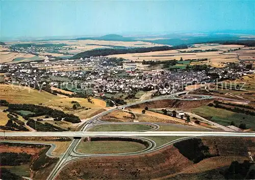 AK / Ansichtskarte Kaisersesch Autobahnkreuz Fliegeraufnahme Kaisersesch